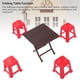 thumbnail image 3 of Modelo De Taburete De Mesa Para Casa De Muñecas, Escala 1:12, Mesa Plegable Para Ahorrar Espacio, Mesa Y Silla Para Casa De Muñecas, Taburete Rojo Exquisito Para Casa De Muñecas, 3 of 7