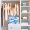 thumbnail image 5 of Iauyy Large Storage Box with Lid - Foldable Home Storage Bins for Clothes Toy Holiday Decor, White Sailing Boat (42*32*30cm), 5 of 6