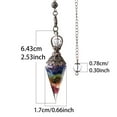 thumbnail image 4 of lionlar Crystal Pendulum Natural Stone Pendulums Reiki Necklace for Protection Colorful, 4 of 5