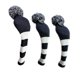 thumbnail image 2 of Golf Driver Head Cover Protector Antiarrugas Suave, Golf Headcover Set Pom Knitted Fairway Híbrido Portátil mbres Mujeres Adultos Amant Baoblaze Headcover del palo de golf, 2 of 8