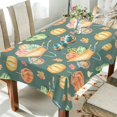 thumbnail image 4 of SKYSONIC Thanksgiving Pumpkin Tablecloth Waterproof Washable Polyester Square Table Cover Durable Tablecloth for Kitchen Dining Table Party Decor (60 X 90 Inch), 4 of 7