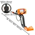 thumbnail image 6 of KFFKFF 8" Metal Detector, 38''-49'' Adjustable Stem for Kids and Adults, 2 Modes Gold Detector with IP68 Waterproof Coil, Gold Finder  for Beaches, Backyards, Hiking, 6 of 9