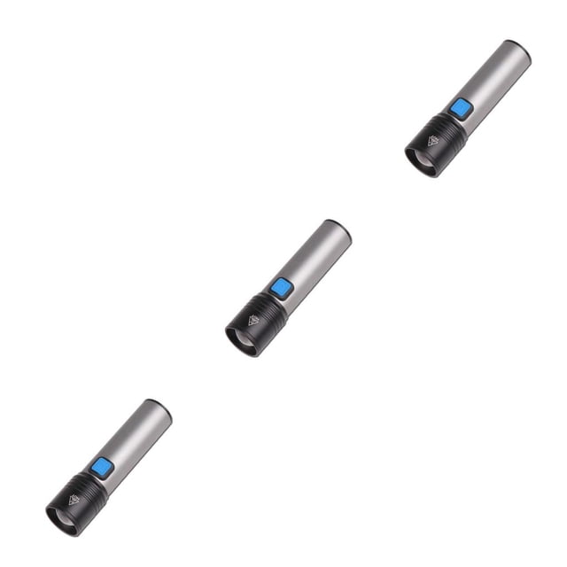 Greeniant Flashlight Torch Lamp Illumination T6 Small Climb Travel Running Fishing Hunting ZoomedRechargeable Telescopic Type1