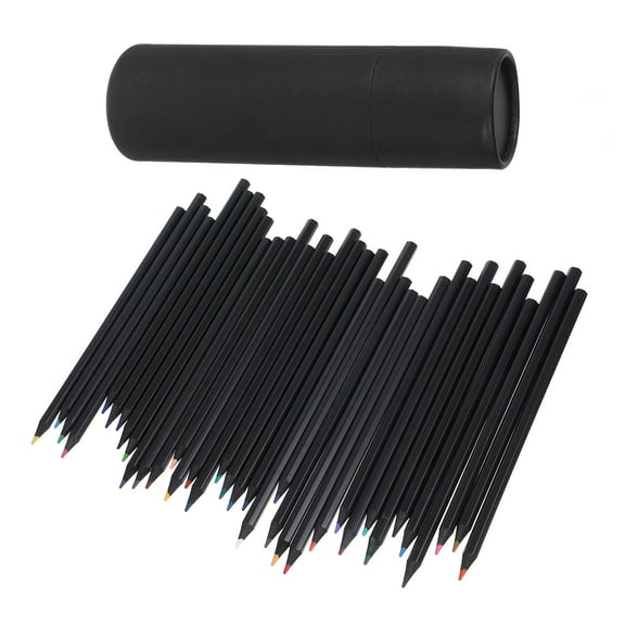 HOMEMAXS  36 Pcs Colored Pencil Set Pastels Pencils Toddler Travel Black