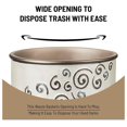 thumbnail image 5 of 2pc Miramar Bathroom Set Waste Basket & Tissue Cover Modern Classic Decor Stylish Unique Design Beautiful Multi Color Bathroom Accessories Set, 5 of 7