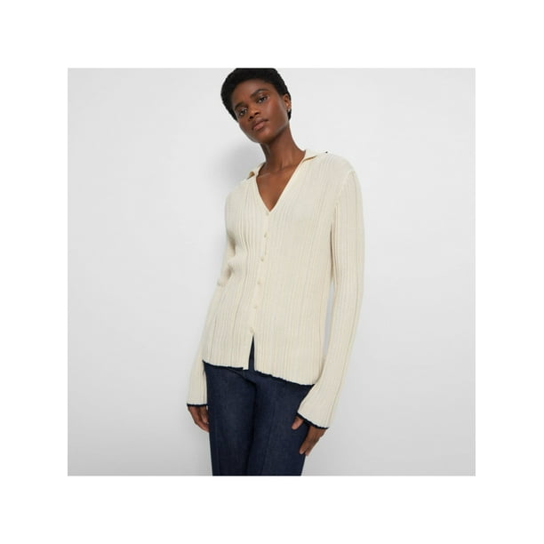 Ivory ribbed clearance sweater