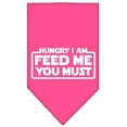 thumbnail image 3 of Pet and Dog Bandana Screen Printed, "Hungry I Am, Feed Me You Must", 3 of 10