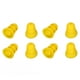 thumbnail image 4 of piezas de tapones para los oídos para audífonos de 3 capas de silicona suave de repuesto para audífonos de bolsillo BTE ITE, tapones para los oídos, color amarillo, 4 of 12