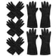 thumbnail image 5 of Black Latex Hair Shampoo Gloves for Protection and Salon Use Reusable Hand Protectors Size, 5 of 5