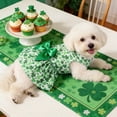 thumbnail image 4 of St. Patrick's Day Dog Cat Dress Green Tutu Skirt Costume Outfit for Small Medium Pets, Breathable Mesh Party Apparel for Holiday Photo Celebration, 4 of 6