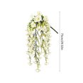 thumbnail image 3 of Leodye 1PCS Artificial Hanging Flowers, Realistic Faux Floral Wall Decor with Rattan for Indoor Home Scene Arrangement -29.52IN, 3 of 6