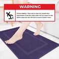 thumbnail image 5 of Cotton Paradise 100% Cotton Bath Mats for Bathroom Floor Set of 2 Pack, 20x34 Soft Absorbent Washable Quick Dry Tub Bathmat, Purple, 5 of 7
