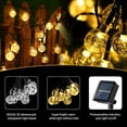 thumbnail image 4 of Solar Bulb String Lights Outdoor, 50 LED Fairy Globe String Lights Solar Powered / USB Powered,, 4 of 4