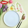 thumbnail image 6 of LHNFT 20 Pcs Easter Napkins Paper, Easter Paper Bunny Napkins Easter Napkins Disposable Easter Cocktail Napkins, Easter Dinner Napkins Paper Easter Napkins For Decoupage Happy Easter Guest Napkins, 6 of 6