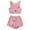 Pink, variant on Elainilye Fashion Womens PJ Set Dairy Milk Print Sleeveless Vest Shorts Sets Home Wear 2 Piece Pajamas Set Sleepwear,Blue