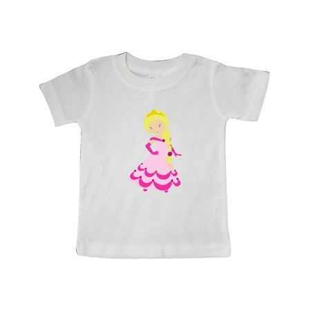 

Inktastic Cute Princess Blonde Hair Princess In Pink Dress Gift Baby Girl T-Shirt