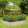 thumbnail image 2 of O’Force Outdoor Wooden Planting Frame Bottomless Frame, 122 x 122 x 25.5cm, 2 of 8