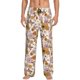 thumbnail image 1 of Fotbe Sunflowers And Butterflies Pantalones de Pijama para Hombre, Pantalones de Dormir, Pantalones de Casa con Cintura Ajustable y Bolsillos-3X-Large, 1 of 6