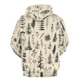 thumbnail image 6 of POBUDS Hoodie, Regular Fit Sporty Pullover Hooded Sweatshirt for Men Women Floral XL, 6 of 6