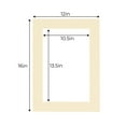 thumbnail image 3 of Tan Acid Free 12x16 Picture Frame Mats with White Core Bevel Cut for 11x14 Pictures - Fits 12x16, 3 of 3