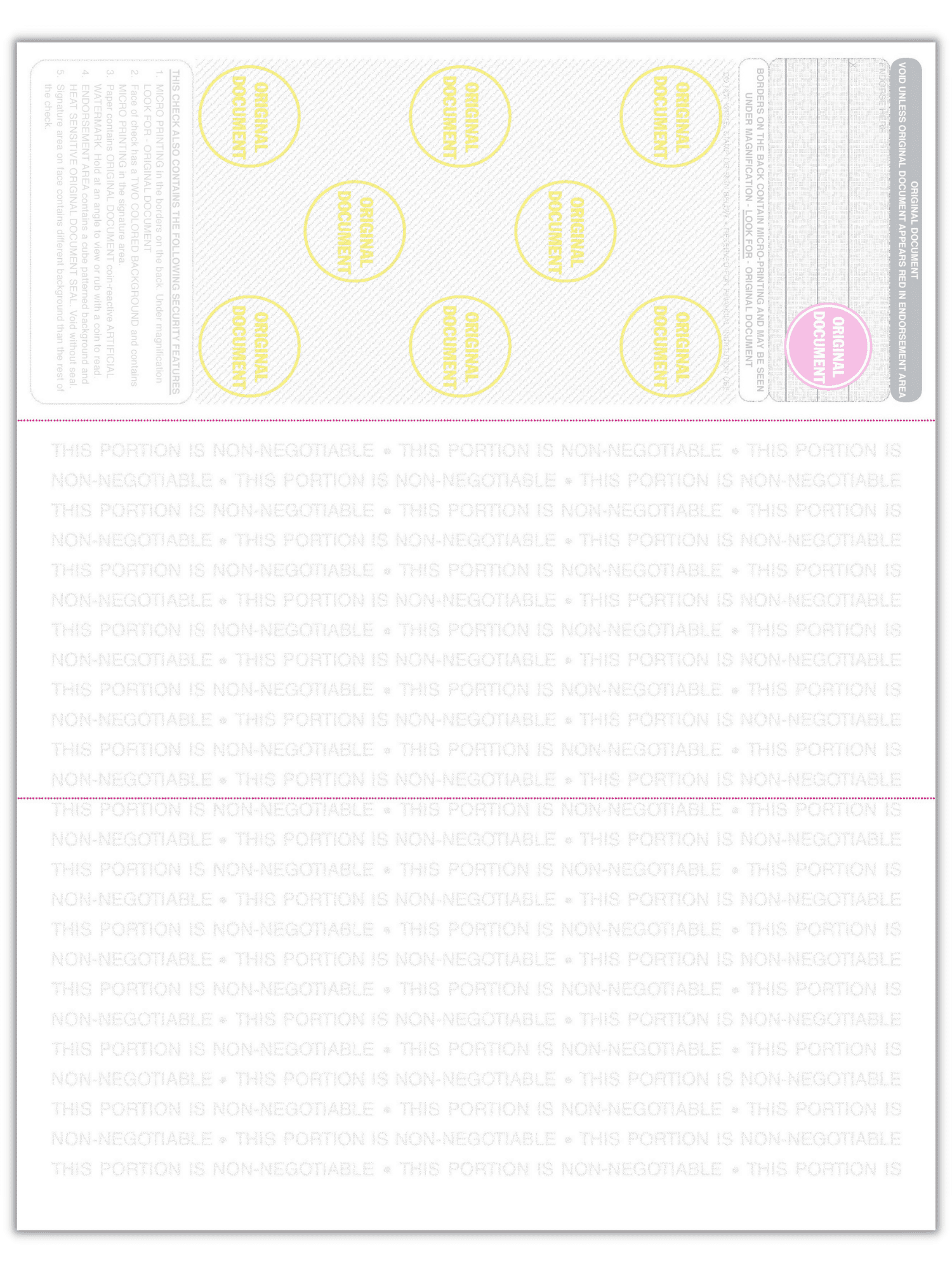 Compuchecks 2000 High Security Blank Check Stock - Checks on Top Two Perforated Vouchers on Bottom Compatible with QuickBooks, & Laser or Inkjet Printers, Check Paper Weight # 70 (Light Blue Art Deco)