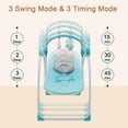 thumbnail image 6 of JieC Electric Baby Swing with Toy, Unisex, Suitable for Newborns From 0-36 Months,Blue, 6 of 10