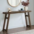 thumbnail image 5 of Alaterre Furniture Lawas Solid Wood Console Table - 56 Inch Modern Farmhouse Entryway Table, Brown, 5 of 6