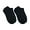 Black, variant on Jefferies Socks Men's Women's Bamboo Knit Sport Low Cut Athletic Liner Socks 2 Pair Pack