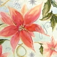 thumbnail image 2 of Diannart 20x20 Black Ornate Wood Framed with Double Matting Museum Art Print Titled - Joy Watercolor Poinsettia, 2 of 4