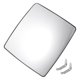 thumbnail image 1 of Reemplazo de vidrio de espejo retrovisor derecho del lado del pasajero, vidrio calefaccionado blanco con respaldo, adecuado para OPEL COMBO, 1 of 6
