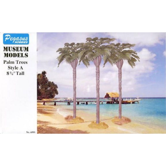 Palm Trees 8.5" w/Fan Leaf (3)