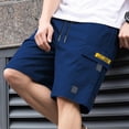 thumbnail image 4 of Enjoytime Mens Cargo Shorts Elastic Waist Drawstring Lightweight Breathable Casual Sweat Shorts with Multi Pockets, 4 of 7