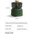 thumbnail image 3 of Electric Garlic Puree Grinder, Food Chopper, Meat Grinder, Mini Press, Vegetable Cutting Tool Brown, 3 of 5