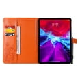 thumbnail image 4 of iPad Pro 12.9 inch 4th Generation 2020 & 2018 Case, Dteck Slim Fit Embossed Flower Pattern PU Leather Folio Stand Case with Card Holders Cover, Orange Butterfly, 4 of 5