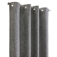 thumbnail image 2 of Thermaplus Duo Reversible 100% Blackout Grommet Curtain Panel 52 x 84 in Black to Light Grey, 2 of 5