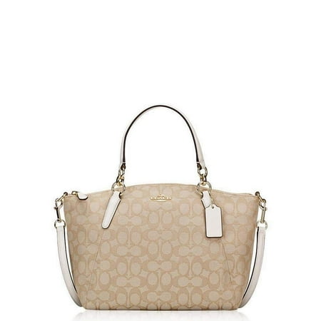 BRAND NEW COACH WOMEN'S (F27582 F28993) SMALL KELSEY SATCHEL CROSSBODY HAND BAG (Light Khaki Chalk)