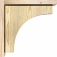 thumbnail image 3 of 6"W x 14"D x 14"H Huntington Rough Sawn Corbel w/Backplate, Douglas Fir, 3 of 9