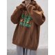 thumbnail image 3 of Sudadera con capucha y estampado de letras vintage para hombre, divertida sudadera con capucha y estampado de libertad de eternidad, estilo urbano Y2k, con bolsillos, 3 of 5