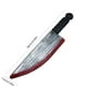 thumbnail image 3 of pstuiky Horripilantes accesorios de Halloween: cuchillo de fruta de plástico moldeado por soplado con sangre cuchillo de carnicero falso para bromas y fiestas de disfraces., 3 of 7