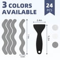 thumbnail image 6 of (2 pack) Secopad Anti Slip Shower Stickers 24 PCS Safety Bathtub Strips Adhesive Decals with Premium Scraper, 6 of 8