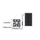 thumbnail image 4 of Ventilador Solar Portátil de 2 W y 5 V | Silicio Monocristalino de Alta Eficiencia | Salida Dc5521 | Extractor de Aire Inalámbrico de Bajo Consumo para Mascotas, Ideal para Gallineros, Patios y Campi, 4 of 6