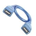 thumbnail image 3 of Unique Bargains 1 Feet Blue Type A Female to Female U 2.0 Extension Cable Cord, 3 of 6