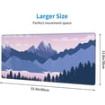 thumbnail image 6 of Large Gaming Mouse Pad, Computer Mat for Desk Design with Forest and Mountains, Big Extended Deskpad Loptop Pads, Tree XL Long Mousepad Laptop Makeup Pads for Home Office, 31.5 * 11.8 Inch, 6 of 6