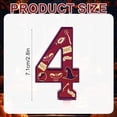 thumbnail image 2 of Magic Wizard Theme Birthday Candles, Magic Theme Number Candle Wizard Hat Magical Wand Owl Film Theme Birthday Number Candle Wizard Theme Cake Topper for Kids Magic Theme Parties (Number 4), 2 of 7