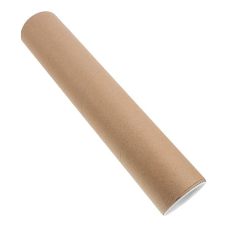Clispeed 1Pcs Paper Cardboard Tube Cardboard Rolls Tubes Khaki Round for Shipping