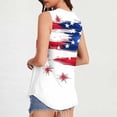 thumbnail image 4 of WREESH 4th of July Shirts Women Sleeveless American Flag Graphic Tees Star Striped Independence Day Patriotic Shirts Tunic Tank Tops, 4 of 6