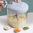 thumbnail image 4 of Extractor manual de verduras Cortador de verduras Pelador de ajos Cocina Triturador de ajos Trituradores de ajos Fabricante de verduras (color : 900ml), 4 of 4