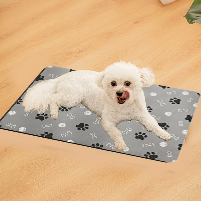 Aursykel Long Lasting Pet Feeding Mat Non Slip Absorbent Silica Gel Easy Clean for Pets and Dogs Spill Proof Protects Floors Soft and Relaxedable Home Decoration Suit for Daily Use