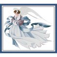 thumbnail image 2 of (RA499) Hilo Algodón Ecológico para Bordado No Manchú 14CT 2 Hebras Impresión 57*50cm Kit Serie Personajes Punto Cruz Angel 3 (borde Gancho), 2 of 9