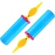 thumbnail image 1 of Bomba de globo inflable, bomba de aire para globos de 2 piezas, inflador manual para bodas, fiestas de cumpleaños y aniversarios, 1 of 5